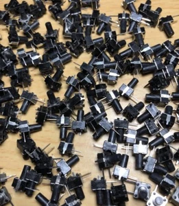 150 Stück 6,5 x 6,5 mm x 9,5 mm Leiterplatte Tasttaster 2-polig - Bild 1 von 7