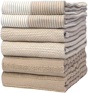 Premium Kitchen Towels (20”x 28”, 6 Pack) | Large Cotton Kitchen Hand Towels ... - Picture 1 of 6