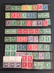 US STAMPS Stock Sheet Loaded w/Washington & Franklin's Reg. Issues MNH-H Huge CV - Picture 1 of 3