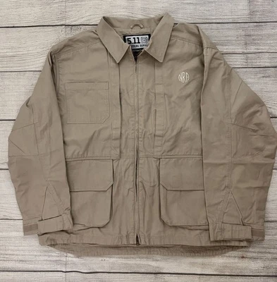 5.11 TACTICAL NWT Mens XL Khaki Tactical Heavy Cotton Canvas Pocket NRA Jacket - Image 1 of 4