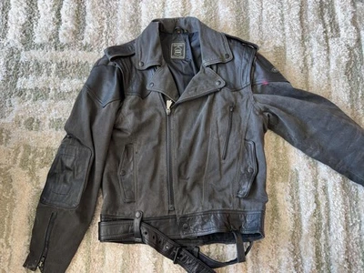 Vintage Hein Gericke Jacket Mens Medium Black Leather Motorcycle Biker 90s - Image 1 of 4