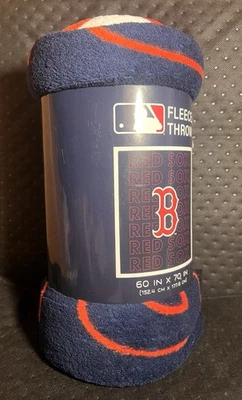 Boston Red Sox Fleece Throw Blanket 🧣 MLB Licensed 60"x70" Super Plush Blanket - Image 1 of 2