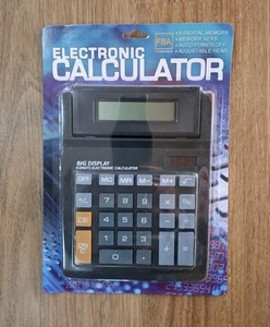calculator Extra-large solar powered with tilt screen SIZE 20cmx15cm. - Picture 1 of 1