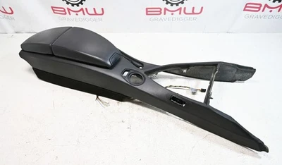 Conjunto de reposabrazos de almacenamiento de consola central OEM BMW 650 M6 06-10 cuero cosido Foto 1 de 4