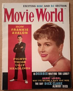 MOVIE WORLD MAGAZINE SEPT. 1959 DEBBIE REYNOLDS DICK CLARK FRANKIE AVOLON (EUC) - Picture 1 of 3