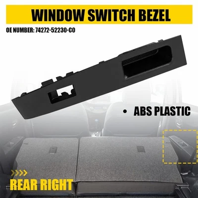 Interruptor de ventana panel de control bisel embellecedor para Toyota Yaris 2012-2014 74272-52230-C0 Foto 1 de 4