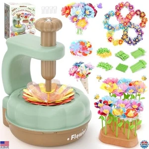 GirlsHome 300+ piezas hágalo usted mismo tela ramo de flores kit de artesanía para niños 6-8, juguete STEM - Imagen 1 de 6