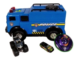 Lote de juguetes/Camión de policía/Camión Jurassic World/Hot Wheel Mustang/Spinner - Imagen 1 de 14