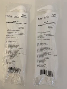 New Sealed Kadus Londa Wella 1000ml Shampo Conditioner Pumps X 2 Pump 1L - Imagen 1 de 1