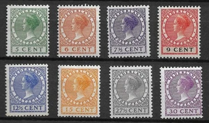 Netherlands 1926 Queen Wilhelmina definitive stamps with watermark, MH - Picture 1 of 2