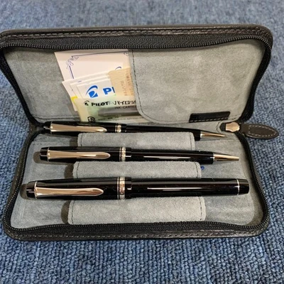 PILOT Custom Heritage 91 14K Juego de 3 piezas con estuche de cuero Foto 1 de 4