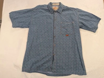 Camisa De Colección Quicksilver Botón Agua Salada Denim Años 90 Surf Patín Nieve Playa EE. UU. Foto 1 de 4
