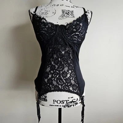 Lady Marlene Black Corset, Sz 36 C - Image 1 of 4