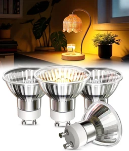 4 Pack GU10 Candle Warmer Lamp Bulb 25W, 120V Wax Warmer Light Bulb MR16 GU10 Sc - Picture 1 of 6