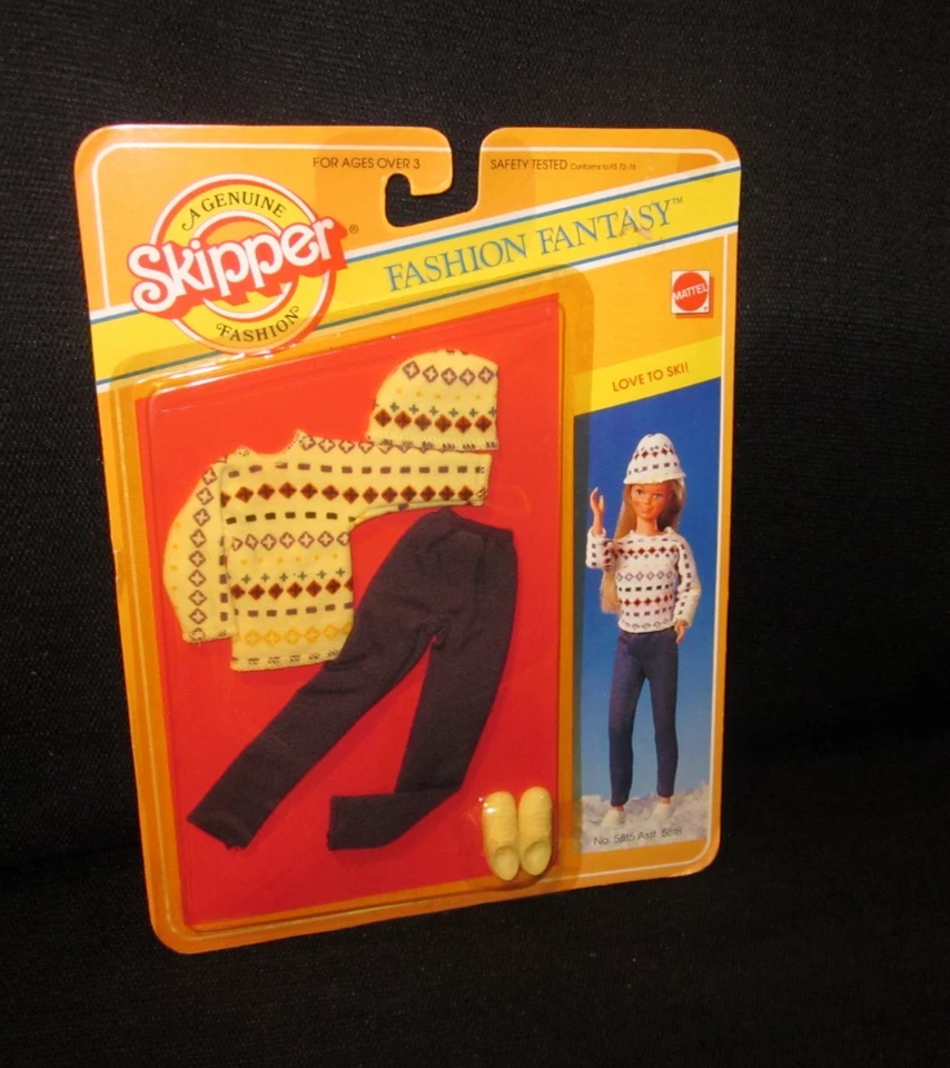 Barbie Muñeca Patrón Moda Fantasía #5815 "Love to Ski Outfit" Tarjeta Sellada 1982 Foto 1 de 4