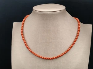 Collar Mujer Coral Rojo Italiano De Cerdeña Gargantilla Plata 925 Baño De Oro - Imagen 1 de 9