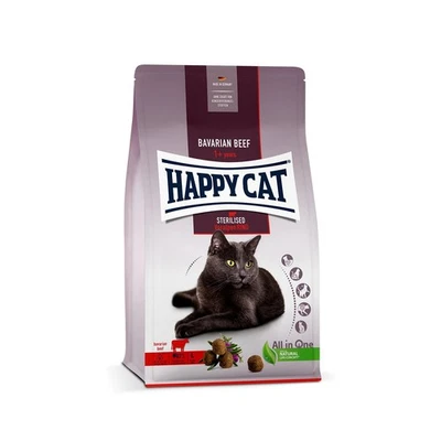 Happy Cat 70574 Sterilised Adult Voralpen Rind Trockenfutter für Katzen 1,3 kg - Bild 1 von 4
