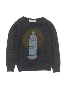 Nice Things Mini Boys Gray Pullover Sweater 6 - Picture 1 of 2