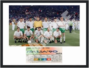 Ireland Italia 90 Framed Team Pic - Picture 1 of 2