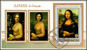 Joyería recuerdo bloque Leonardo da Vinci pintor pintura Mona Lisa renacimiento/200 - Imagen 1 de 1