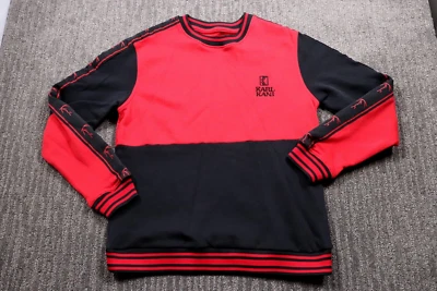 Suéter Karl Kani Diseñador Streetwear Cuello Redondo Logo Rayas Pullover Para Hombre M Foto 1 de 4