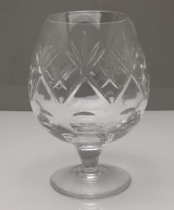 Royal Doulton Crystal Georgian Cut Brandy Glass 4 1/2" 11.4cm Tall 1st Quality - Picture 1 of 2