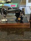 Vintage 1927 Singer Sewing Machine Model 99, Bentwood Case, 