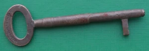 GREENWAY CLIVE VALE & Co Vintage Lock Key 4 inch 10cm Brass Stamped - Picture 1 of 3