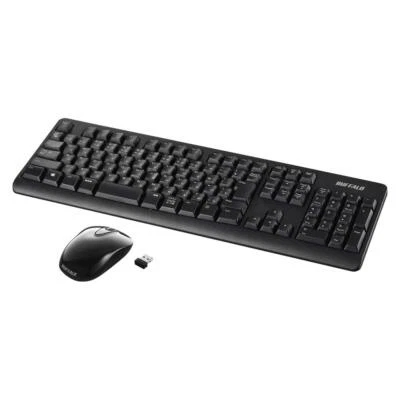 Buffalo BUFFALO Wireless Full Keyboard and Quiet Mouse Set High Durability Long - Image 1 of 4