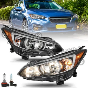 For 2017-2022 Subaru Impreza Crosstrek Halogen Headlights Lamps Left+Right 17-22 - Picture 1 of 8