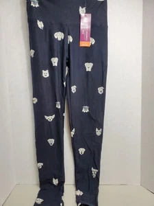 Leggings comodi neri stampa cane taglia unica (S,M,L) - Foto 1 di 9