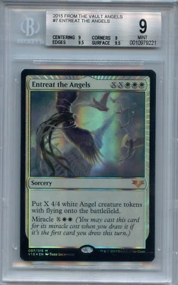 MTG Entreat the Angel BGS 9.0 (9) MT  FTV Angels Magic Mystic Foil Amricons 9212 - Image 1 of 3