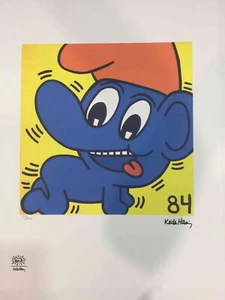 Keith Haring Litografia off set cm 50x70 firma su lastra con certificato - Imagen 1 de 10