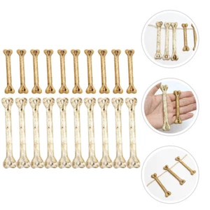 20 Pcs Simulated Bone Decorations Plastic Bones Halloween Skeleton - Picture 1 of 12