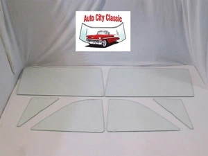 Glass for 1964 Ford Galaxie 500 2 Door Sedan Vent Door Quarter Clear Set - Picture 1 of 1