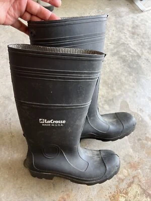 Lacrosse Men’s Rubber Boots Size 10. Made in USA — 第 1/4 张图片
