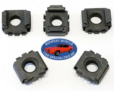 Ford 5/16-24 Body Fender Door Trunk Radiator Support Square Cage Nut 5pcs TN - Image 1 of 4