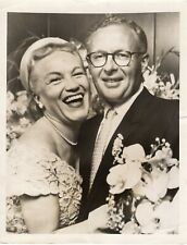 Original Press Photo Soprano Opera Dorothy Kirsten & Husband wedding 24.7.1955