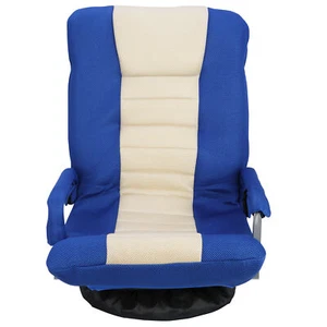 Swivel Video Rocker Gaming Chair Swivel Foam Lounge Chair with Headrest Blue - Picture 1 of 12