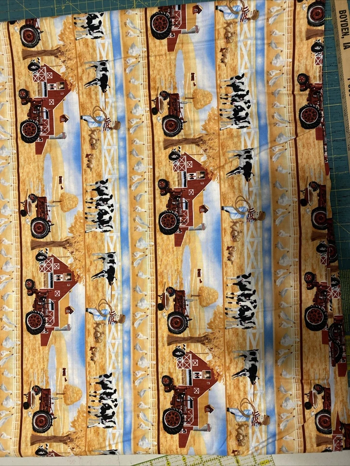 Tela de acolchado de algodón de trigo International Harvester 6 yardas Foto 1 de 1