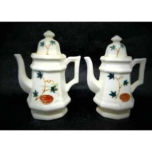 Tetera Japón De Colección Hueso China Calderas Café Ollas de Té Blancas con Floral - Imagen 1 de 10