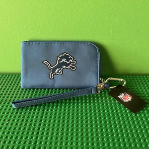 NEW WITH TAGS NFL FOOTBALL DETROIT LIONS PHONE CASE ID WALLET WRISTLET - Picture 1 of 13