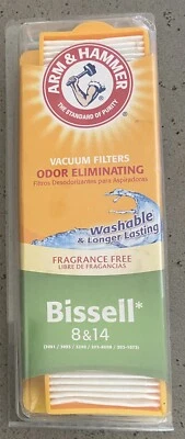 Bissell 8 & 14 Arm & Hammer Fragrance Free Odor Eliminating Vacuum Filter 62648F - Image 1 of 2