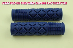 PROGRIP 929 SOFT TOUCH SUPER COMFORT RUBBER MTB BMX ANY BIKE H/BAR GRIPS BLUE - Picture 1 of 5