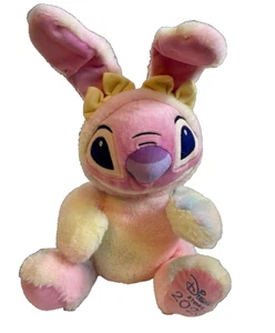 Disney Store 2020 Easter Bunny Rabbit Angel Plush Soft Toy Lilo & Stitch Pink - Picture 1 of 5