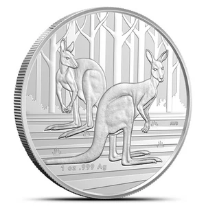 2024 1 oz Royal Australian Mint Silver Kangaroo Coin (BU) - Picture 1 of 2