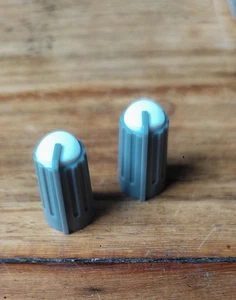 X2 BOUTONS KNOB POTENTIOMÈTRE TABLE DE MIXAGE 270 DEGRÉ blanc LOT DE 2 - Imagen 1 de 3