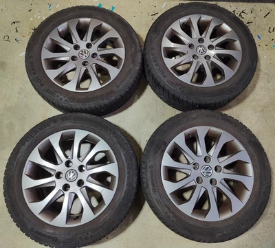 VW Golf 6 / 7 Winterkompletträder Alu 205/55 R16H 8,5jx16 H2 ET46 - Bild 1 von 4