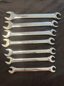 Snap-on Tools USA 7pc Double Flare Nut 6 Point Line Wrench 12-24 - Foto 1 di 11