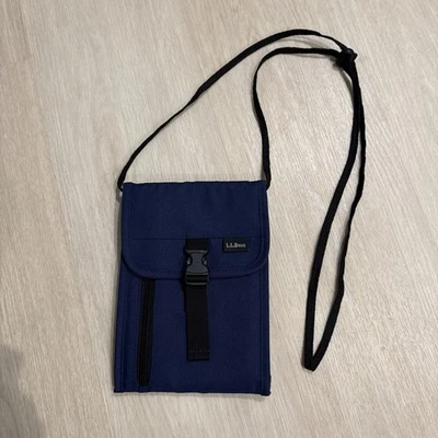 L.L. Bolso Bandolera Bean Mini Cartera Senderismo Aire Libre Viaje Azul Foto 1 de 4